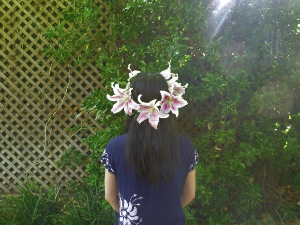 Funny Hat Friday: Lily Fresh flower crown