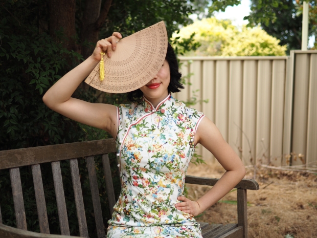 Chinese New Year floral cheongsam