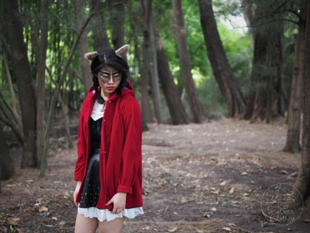 COLLABORATION: DIY Red Riding Hood Cloak-wolf transformation with Chelsea Burford